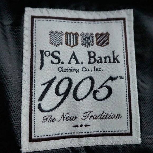 Jos A Bank Blazer Sports Coat Pure Wool Steel Grey 2 Button Dual Vent 42R - Picture 8 of 12